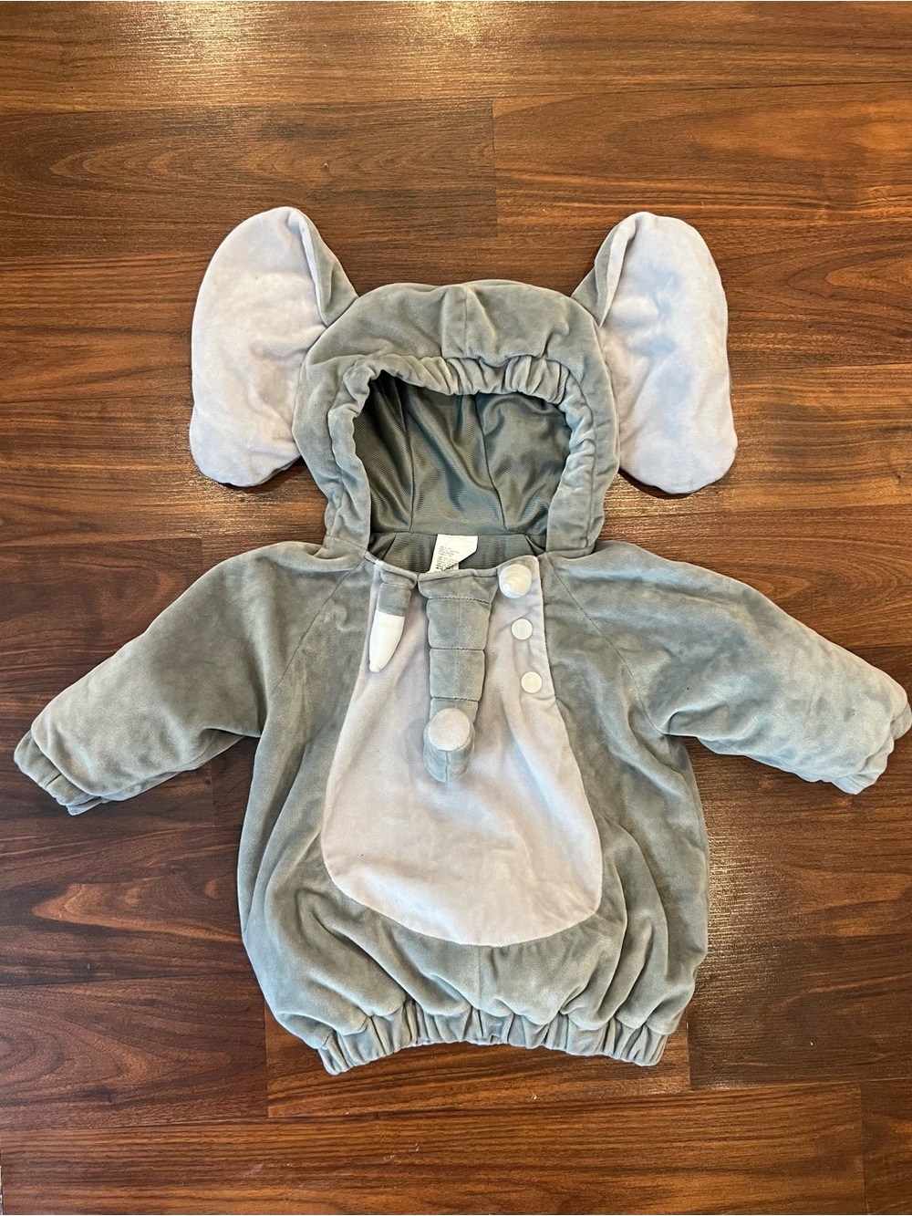 Hide & EEK Baby Elephant Halloween Costume 6–12M Gray Plush